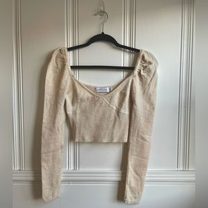 Petal & Pup cream colored sweater, size Small